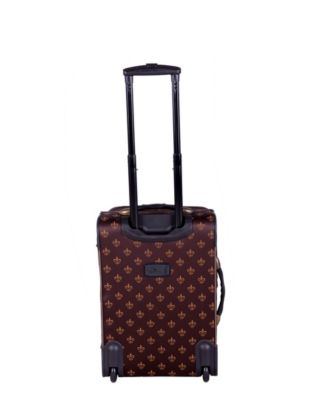 Fleur De Lis 4 Piece Luggage Set