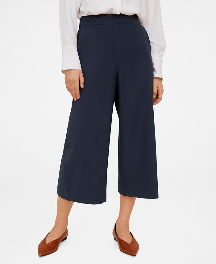 MANGO Flowy Palazzo Pants Macy s