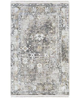 Solar SOR-2308 Charcoal 2' x 3' Area Rug