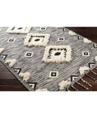 CLOSEOUT! Apache APA-2302 Black 3' x 5' Area Rug