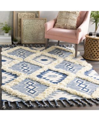 CLOSEOUT! Apache APA-2304 Navy 8' x 10' Area Rug