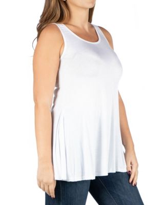 Plus Size Sleeveless Tunic Tank Top