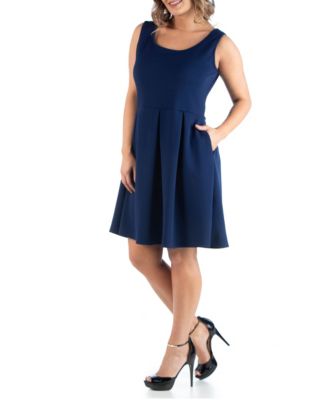 Women's Plus Size Sleeveless Dress