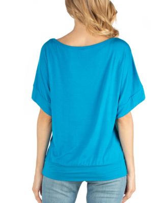 Loose Fit Dolman Maternity Top with Wide Sleeves