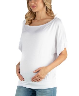 Loose Fit Dolman Maternity Top with Wide Sleeves