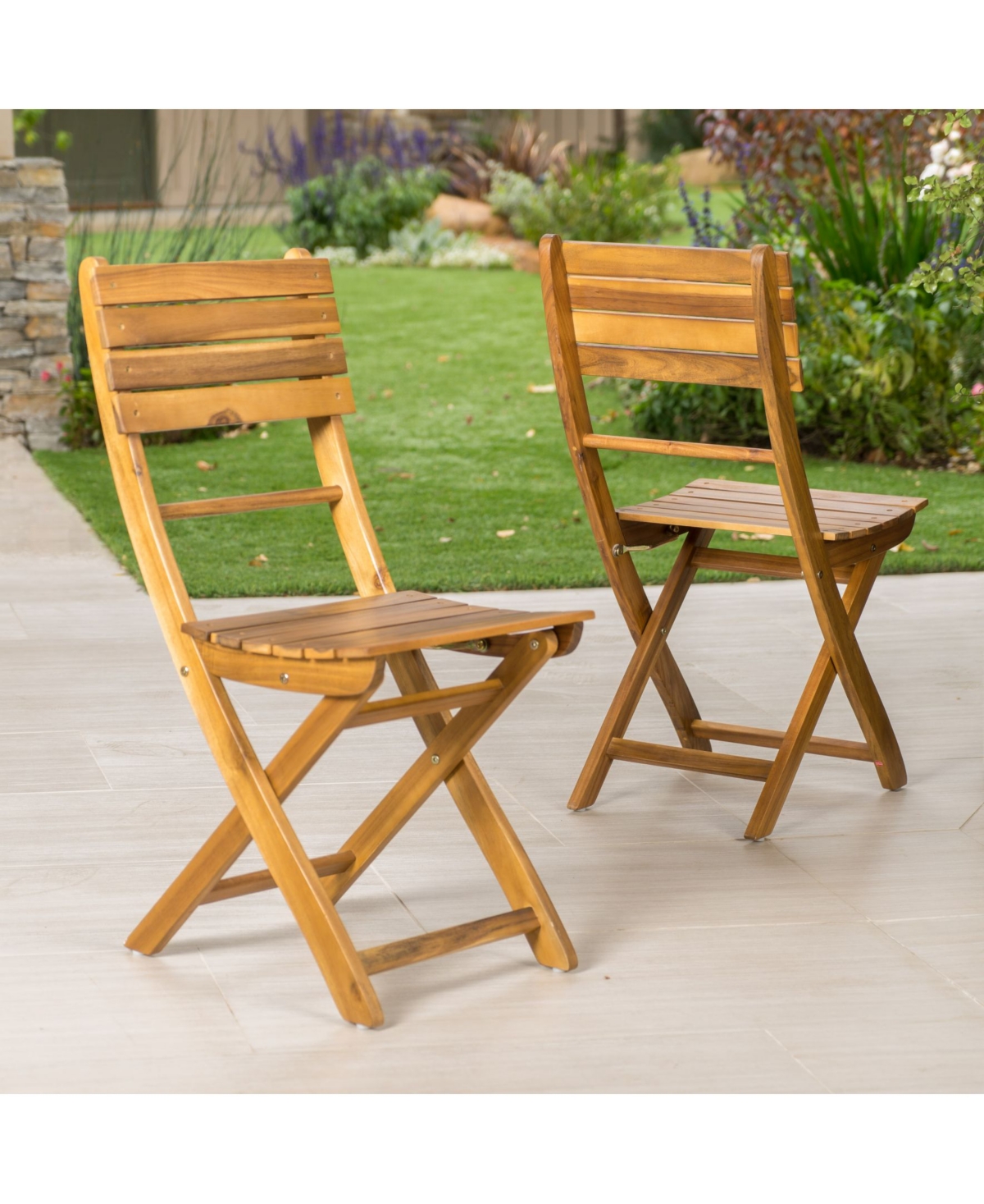 Noble House Positano Outdoor Foldable Dining Chairs