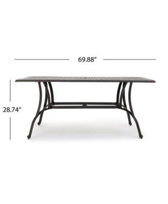Alfresco Outdoor Cast Rectangular Dining Table