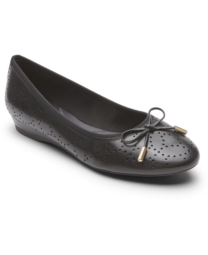Rockport total motion sales ballet flats black