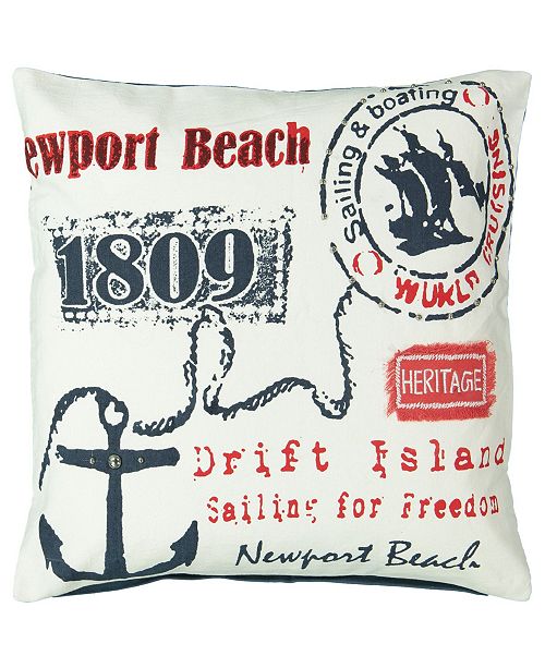 Mod Lifestyles Newport Beach 20 Square Decorative Pillow