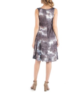 Maternity Sleeveless Tie Dye Dress