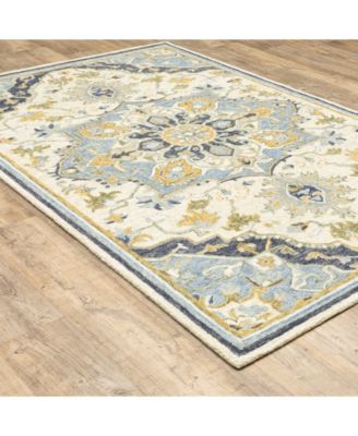 Alfresco 28402 Blue 5' x 8' Area Rug