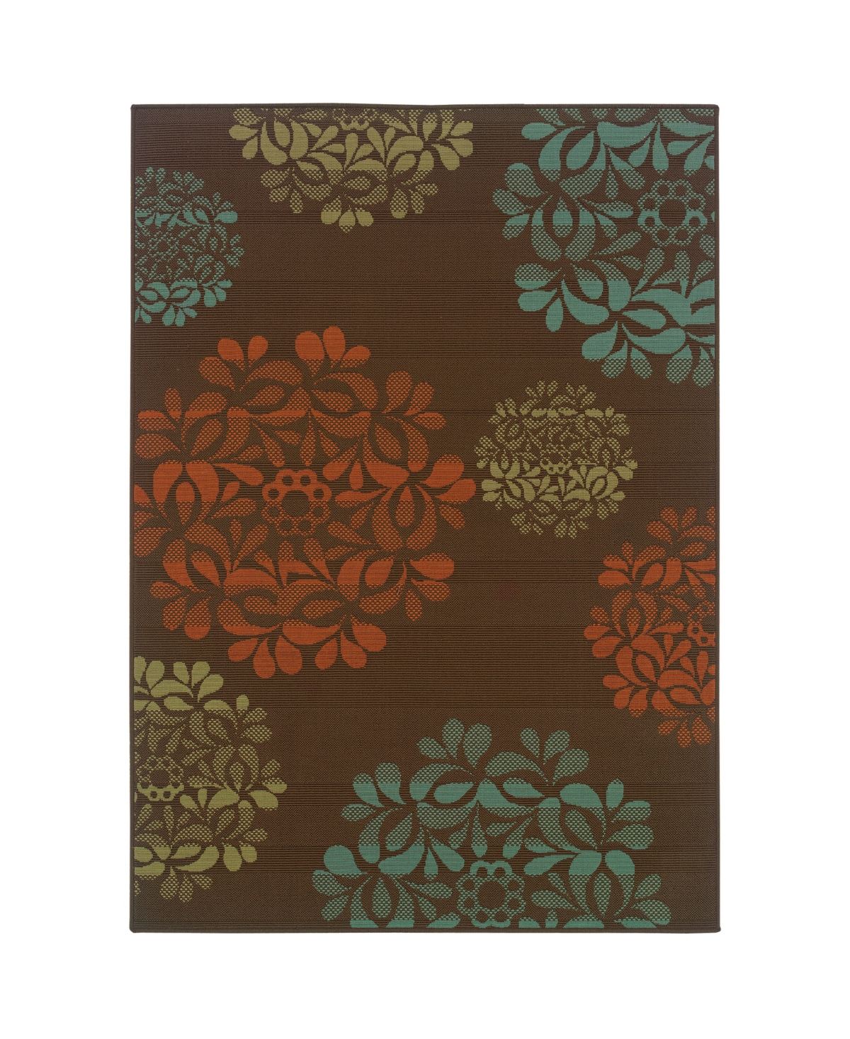 Jhb Design Negril NEG04 8'6in x 13' Outdoor Area Rug - Brown