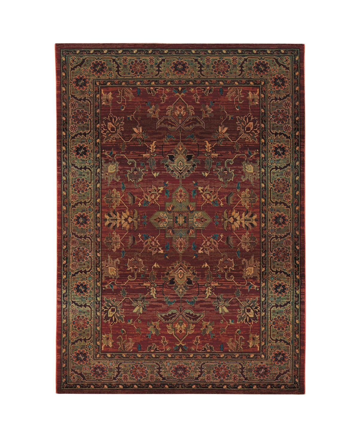Jhb Design Kismet KIS08 7'10in x 11' Area Rug - Red