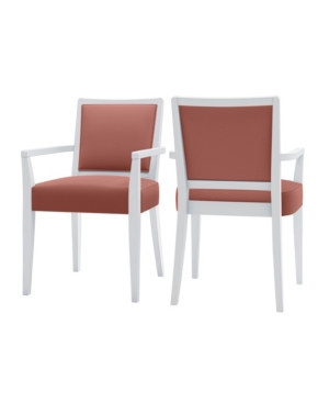 Handy Living Brandy Upholstered Arm Dining Chair Set of 2