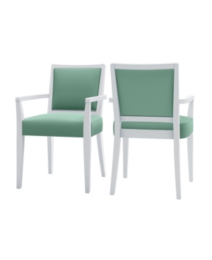 Handy Living Brandy Upholstered Arm Dining Chair Set of 2