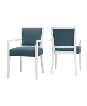 Handy Living Brandy Upholstered Arm Dining Chair Set of 2