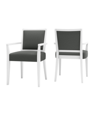 Handy Living Brandy Upholstered Arm Dining Chair Set of 2