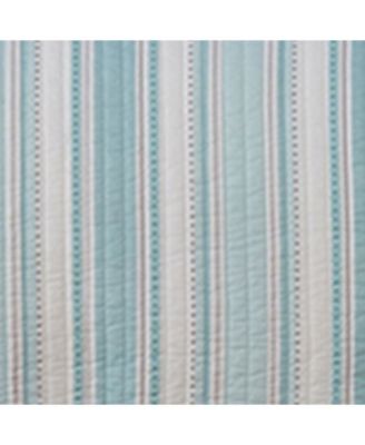 Cape Coral Stripe Reversible 3-Pc. Quilt Set, King