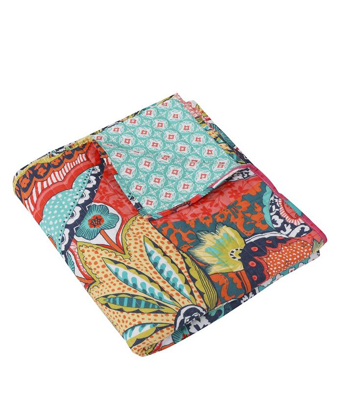 Levtex Jules Floral Reversible Quilted Throw, 50
