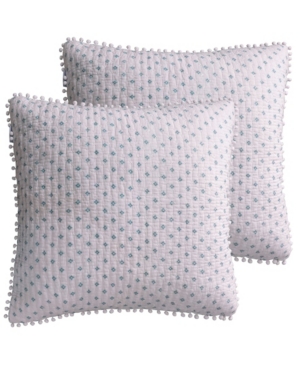 Levtex Ditsy Spa Medallion Print 2-pc. Sham Set, European In Aqua