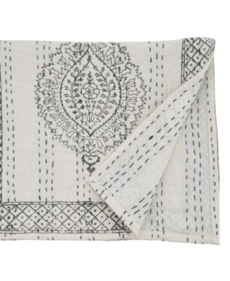 Block Print Taj Kantha Stitch Runner