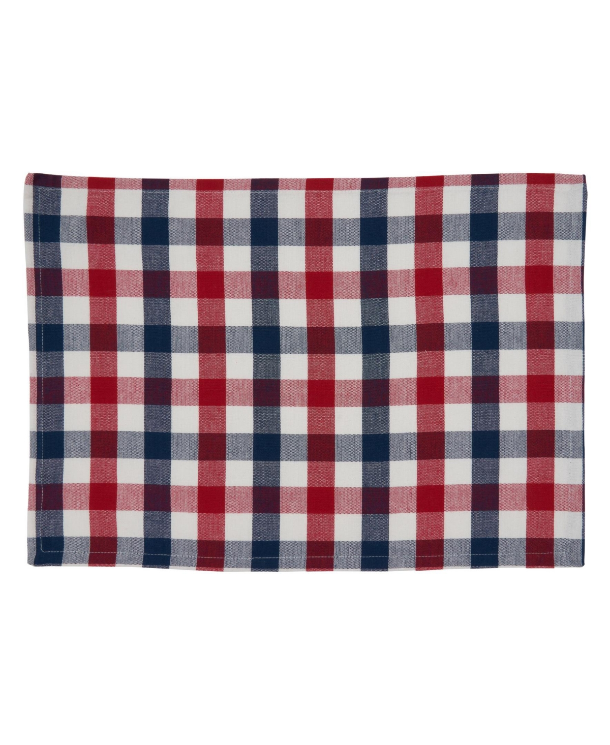 Saro Lifestyle Gingham Check Placemat Set Of 4 In Red