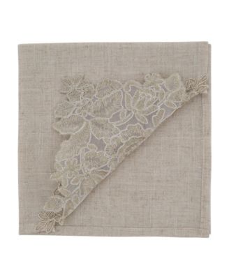 Embroidered Lace Napkin Placemat Set of 2