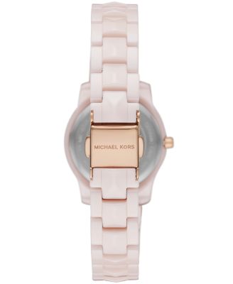 michael kors pink ceramic watch