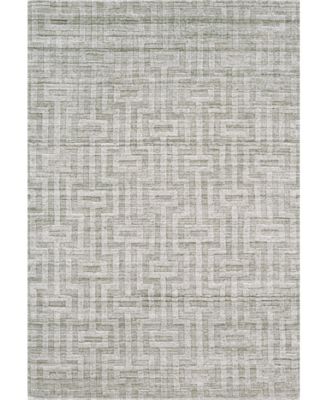 Simply Woven Daisy R6325 Silver Rug In Graphite