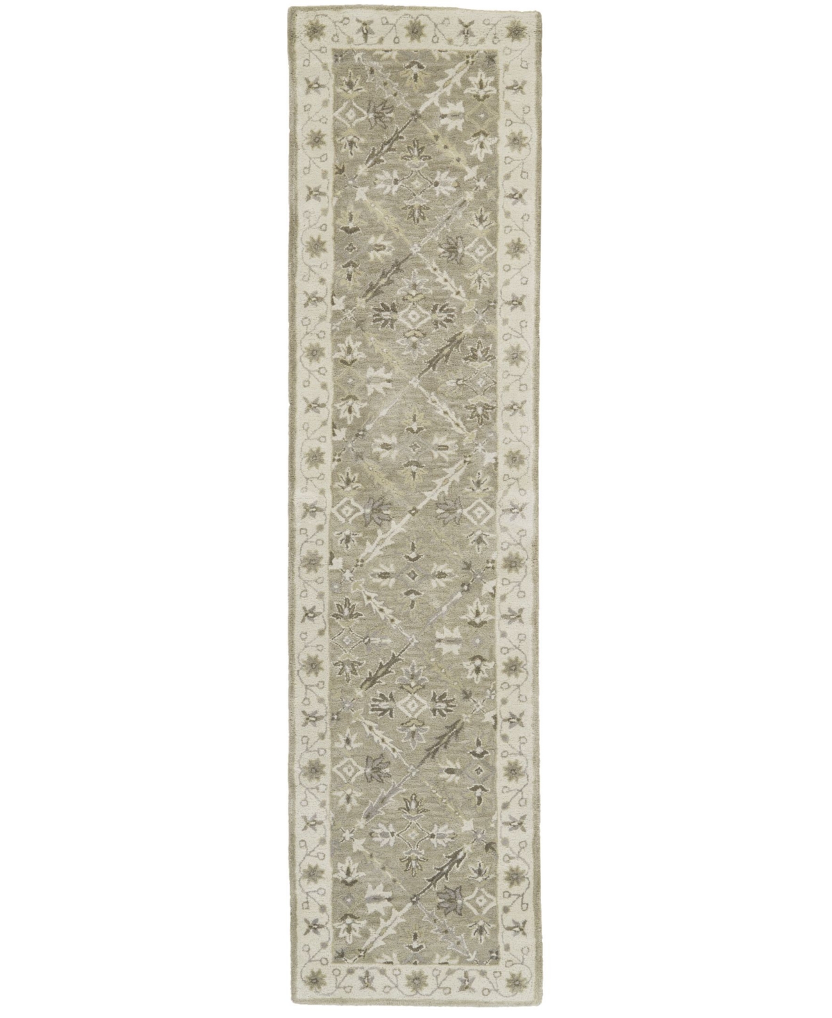 Feizy Zoie R8424 Sage 2'6in x 10' Runner Rug - Sage