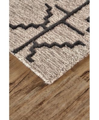 Enzo R8732 Charcoal 3'6" x 5'6" Area Rug