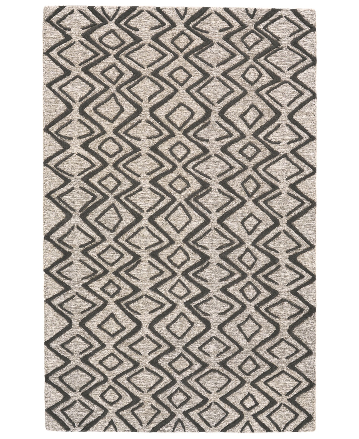 Feizy Alaina R8733 Charcoal 9'6in x 13'6in Area Rug - Charcoal