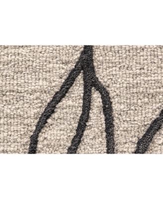Enzo R8734 Black 3'6" x 5'6" Area Rug