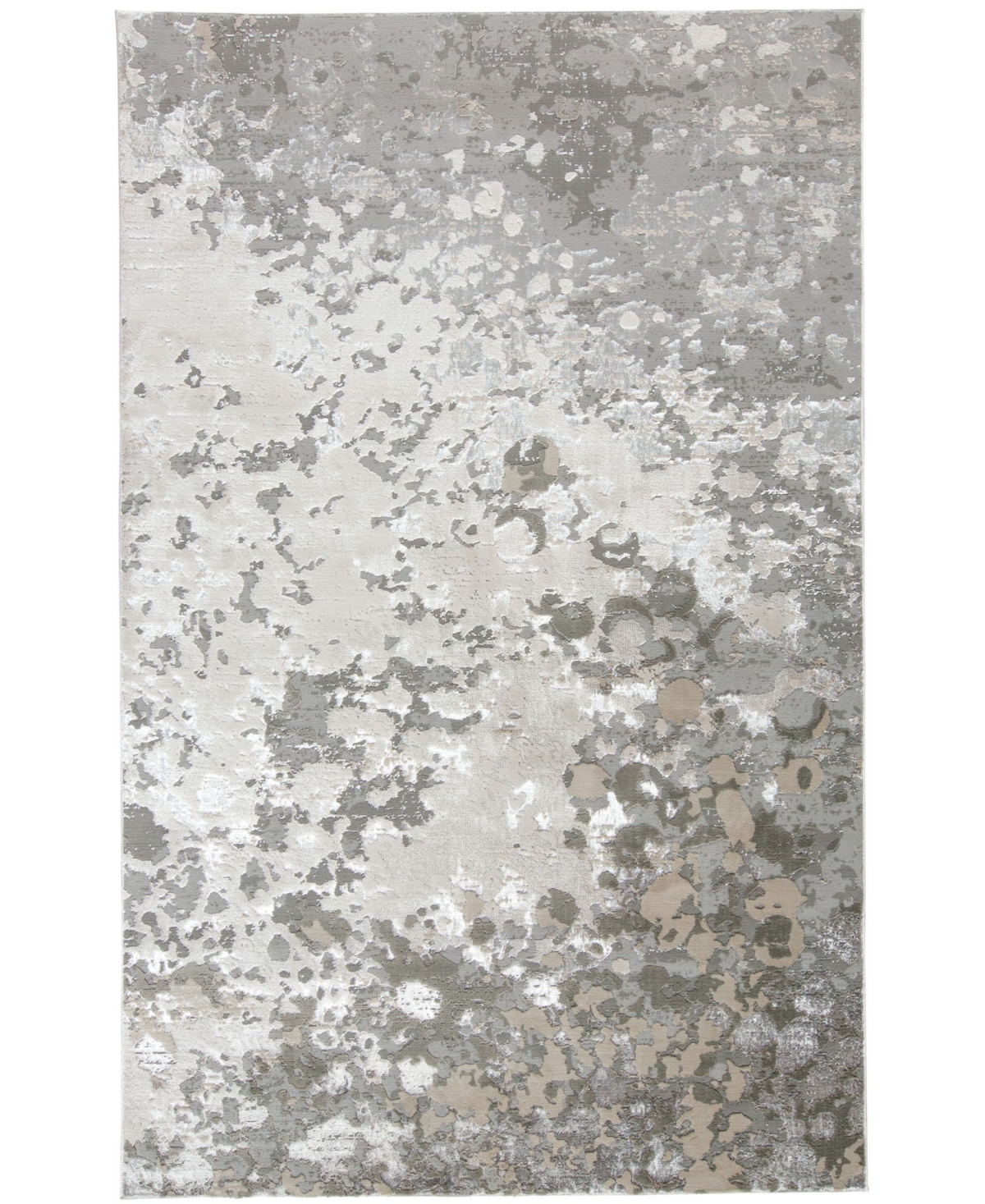 Feizy Hadlee R3336 Silver 8' x 11' Area Rug - Silver