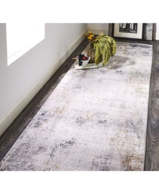 Cadiz R3892 Gray 3'1" x 10' Runner Rug