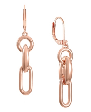 image of Trifari Rose Gold-Tone Linear Earring