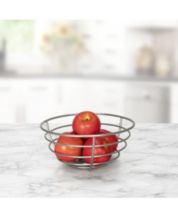 The cellar Wood & Glass Fruit Bowl with Banana Hook, Created for Macy's - Multi