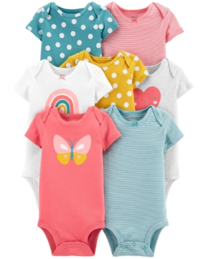 Carter's Baby Girls 7-Pk Cotton Printed Bodysuits