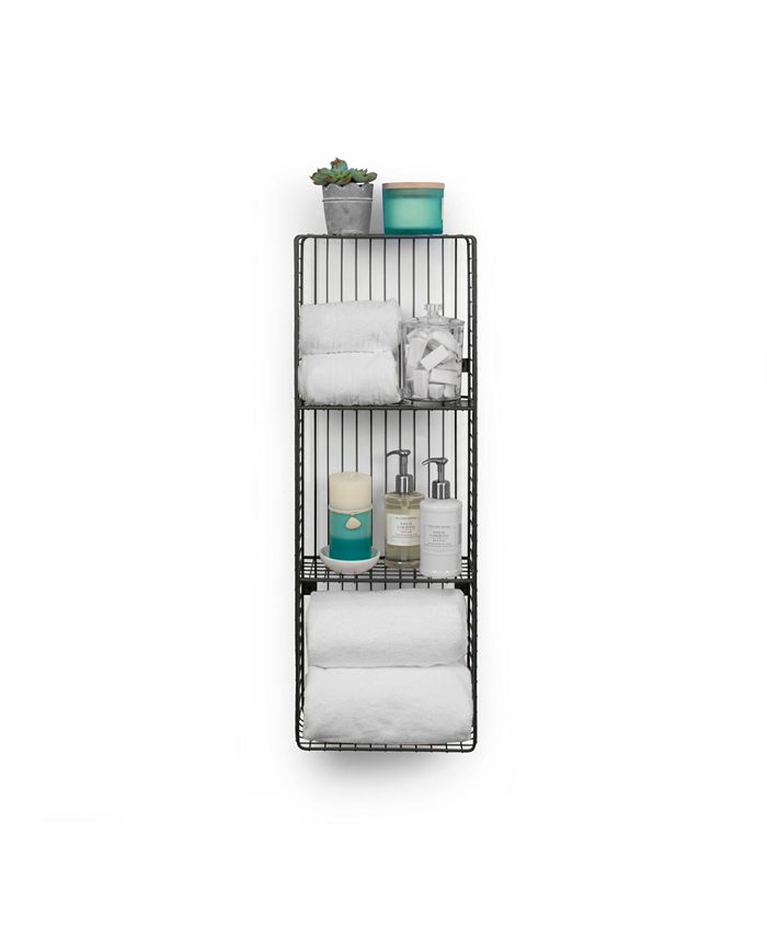 Spectrum Vintagelike Living Wall Mount Triple Storage Cube & Reviews