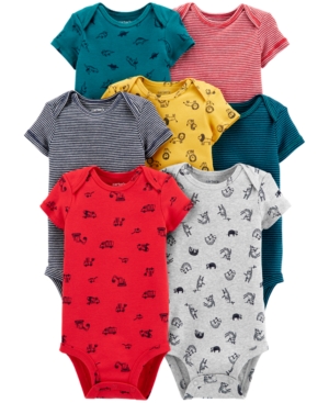 Carter's Baby Boys 7-Pack Printed Cotton Bodysuits