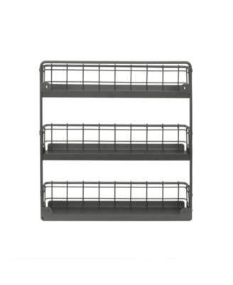 Vintage-like Living Wall Mount 3-Tier Spice Rack