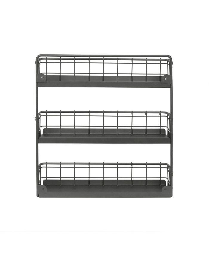 Spectrum Vintage-like Living Wall Mount 3-Tier Spice Rack - Macy's