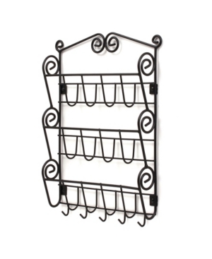 Spectrum Scroll Wall Mount 3-Tier Letter Holder Key Rack