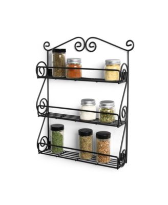 Scroll Wall Mount 3-Tier Spice Rack