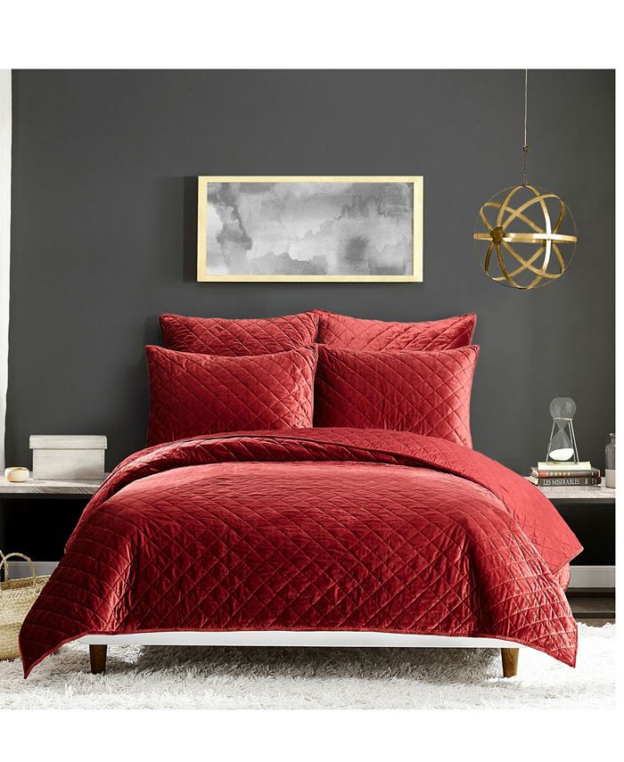 Modern Heirloom Velvet Full/Queen Quilt Set Macy's
