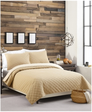 Modern Heirloom Sherpa Lined Flannel Full/Queen Quilt Set