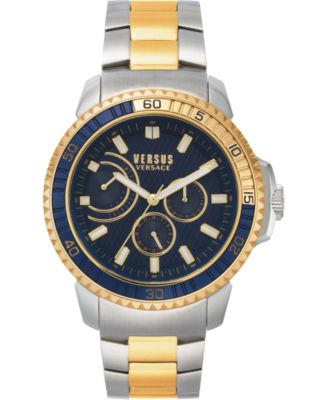 Versus Versace - Men's Aberdeen Extension Two-Tone Stainless Steel Bracelet Watch 45mm