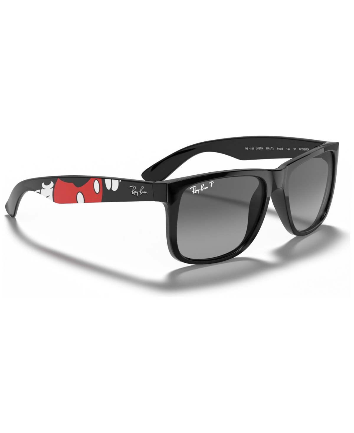 Ray Ban Polarized Sunglasses, Rb4165 Blk Gry Grd P In Black,polar Grey Gradient