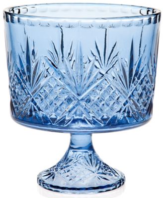 Godinger - Dublin Colored Blue Trifle Bowl