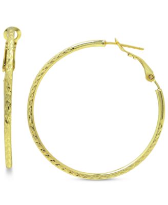 Giani Bernini Textured Hoop Earrings, 2